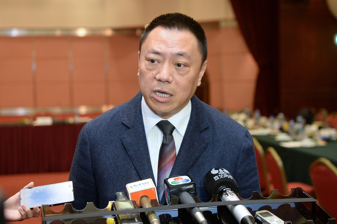Lionel Leong fala à comunicação social