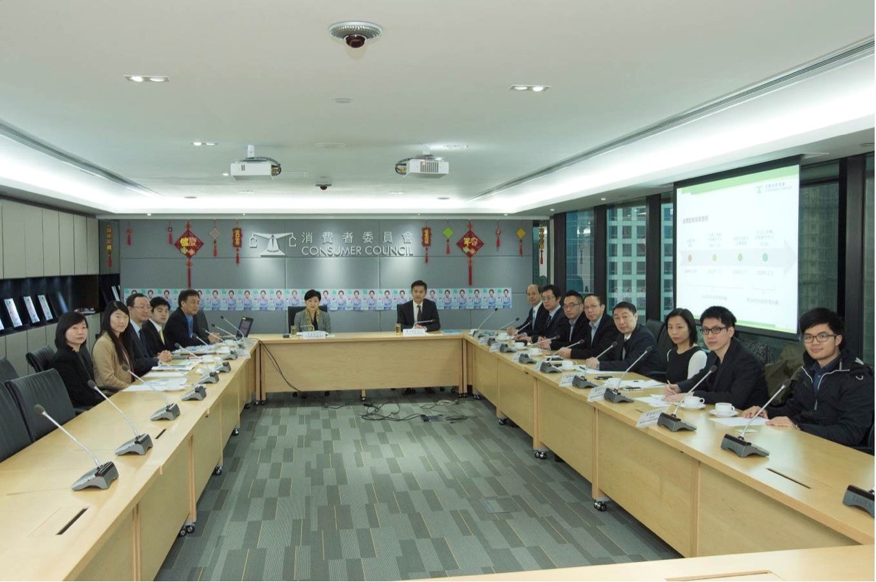 Reunião de trabalho entre o Grupo de Trabalho para a Fiscalização dos Combustíveis do Governo da RAEM e o Conselho de Consumidores de Hong Kong