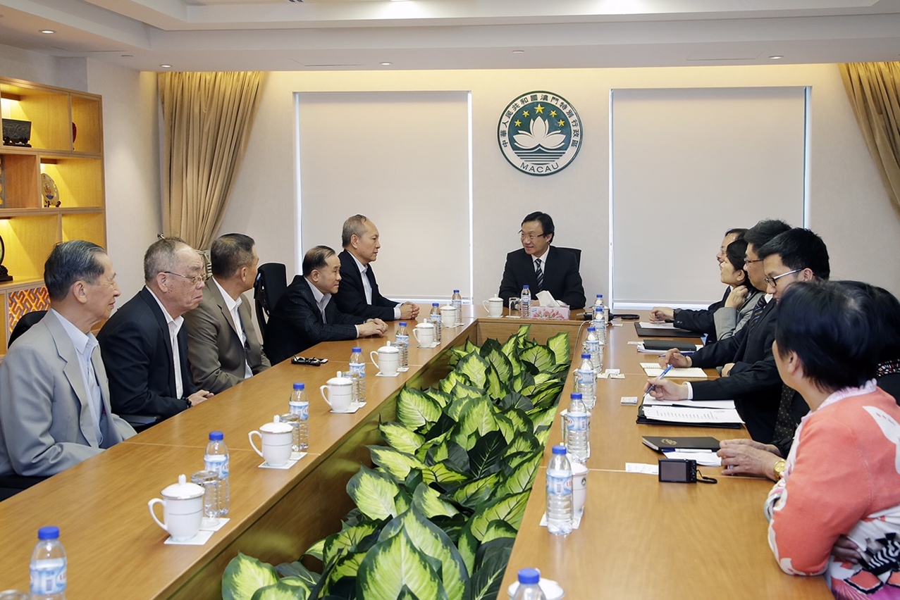 Secretário para os Assuntos Sociais e Cultura teve um encontro com a Macau Myanmar Overseas Chinese Association