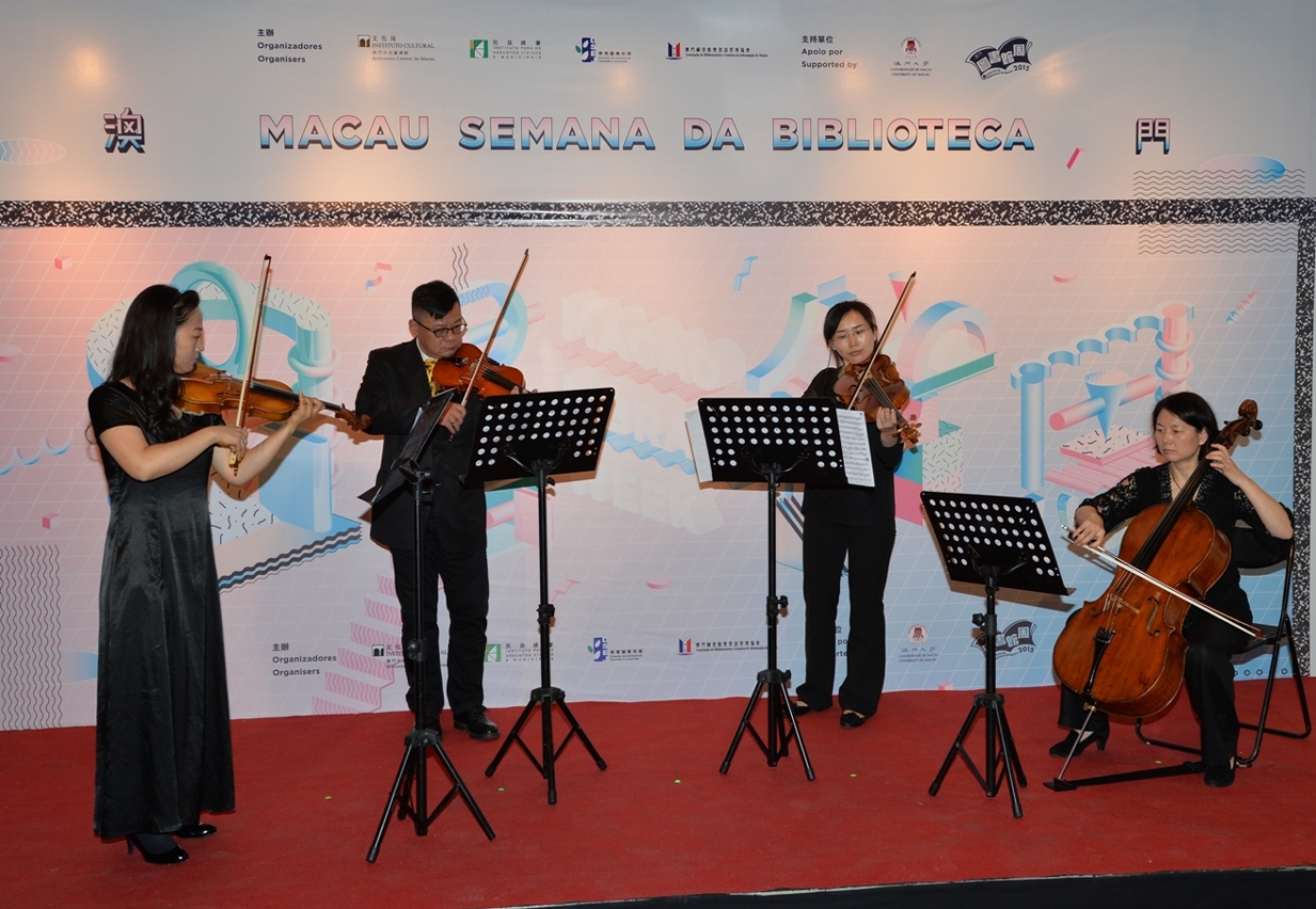 A Orquestra de Macau participou na cerimónia de abertura da “Semana da Biblioteca 2015”