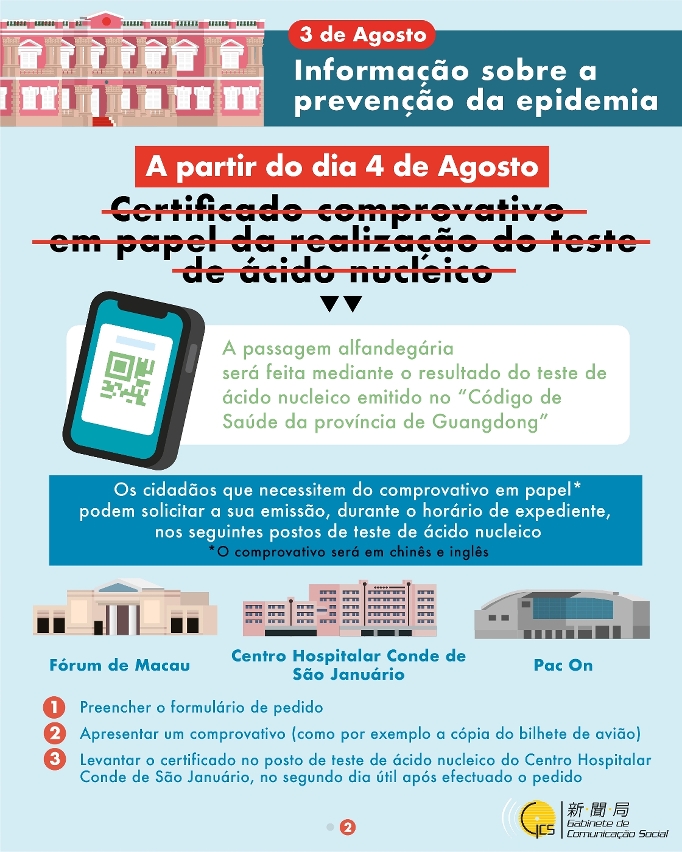 Infografia da conferência de imprensa do dia 3 de Agosto