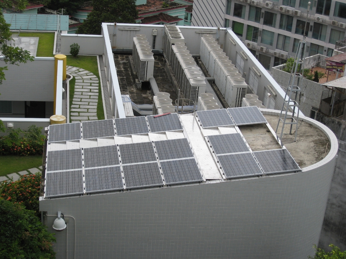 Sistema Solar Fotovoltaico no edifício do Instituto de Formação Turística