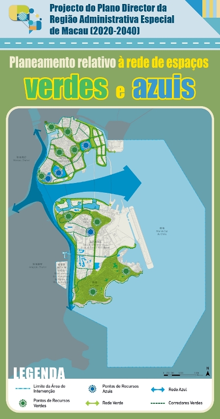 【infografia】 estrutura física urbana – rede de espaços verdes e espaços azuis