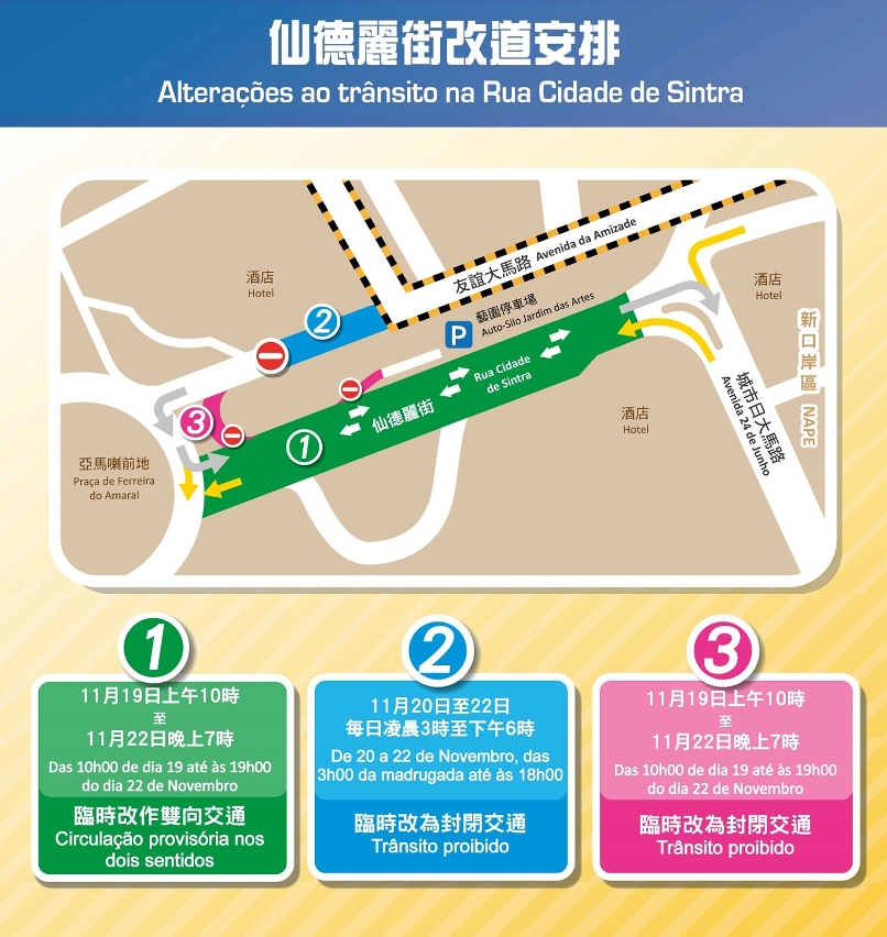 仙德麗街改道安排