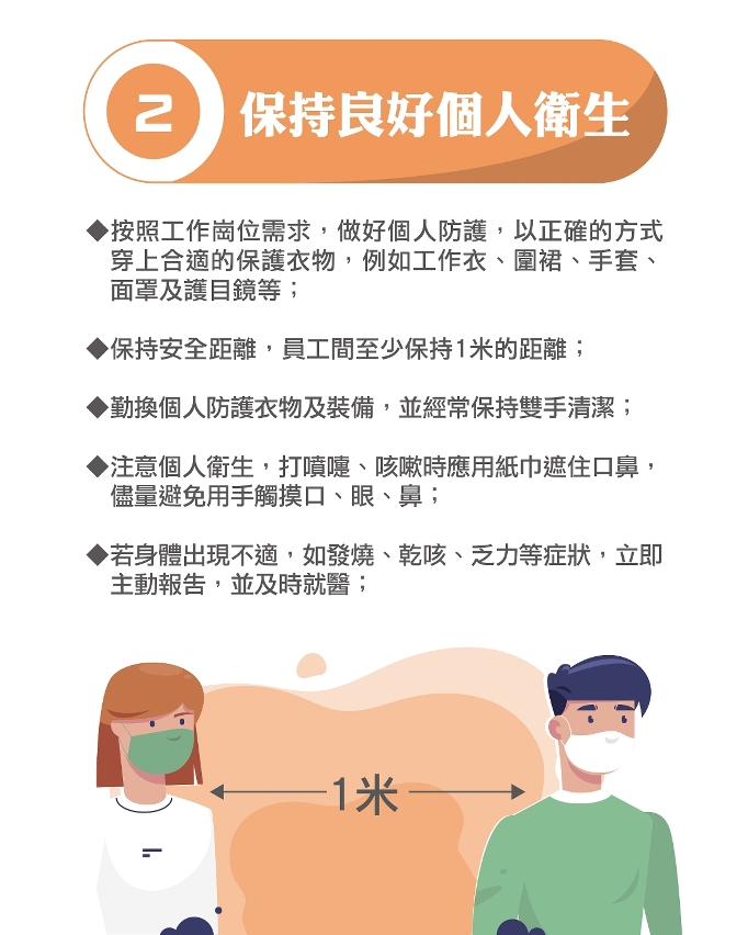 冷鏈食品企業防控6措施-保持良好個人衛生