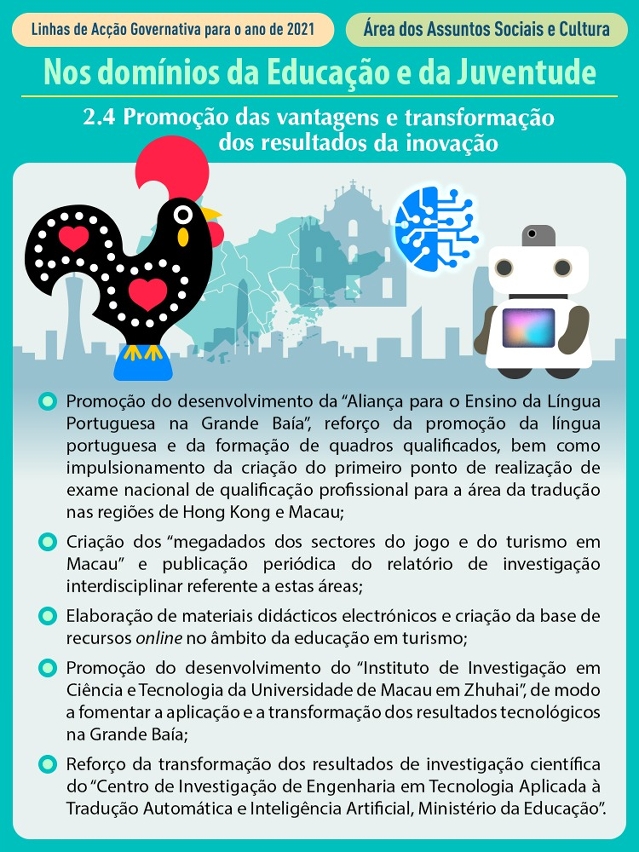 Linhas de Acção Governativa para o ano de 2021 - Área dos Assuntos Sociais e Cultura