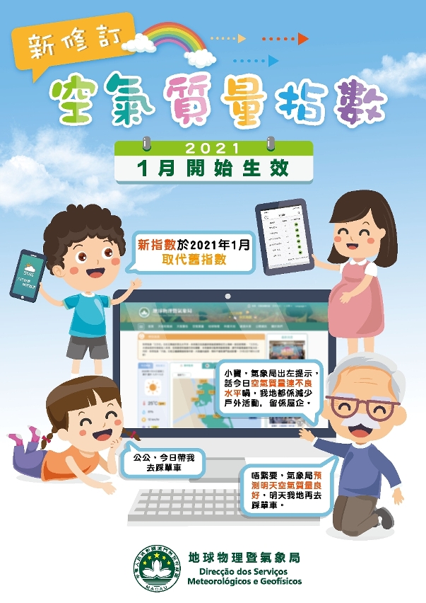 氣象局於2021年元旦日起 提升空氣質量指數標準