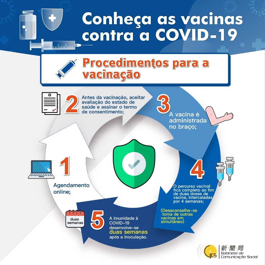 Procedimentos para a vacinação