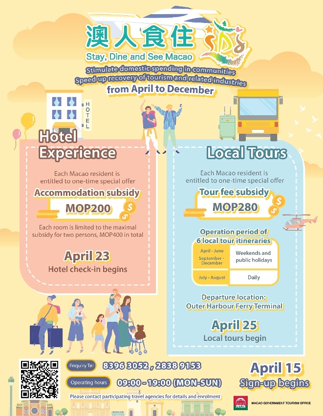 Infographic of “Stay, Dine and See Macao”