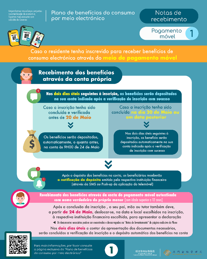 Notas de recebimento - Pagamento móvel 1