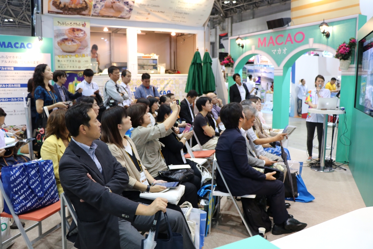 MGTO conducts a briefing for Japanese media at the Macao booth