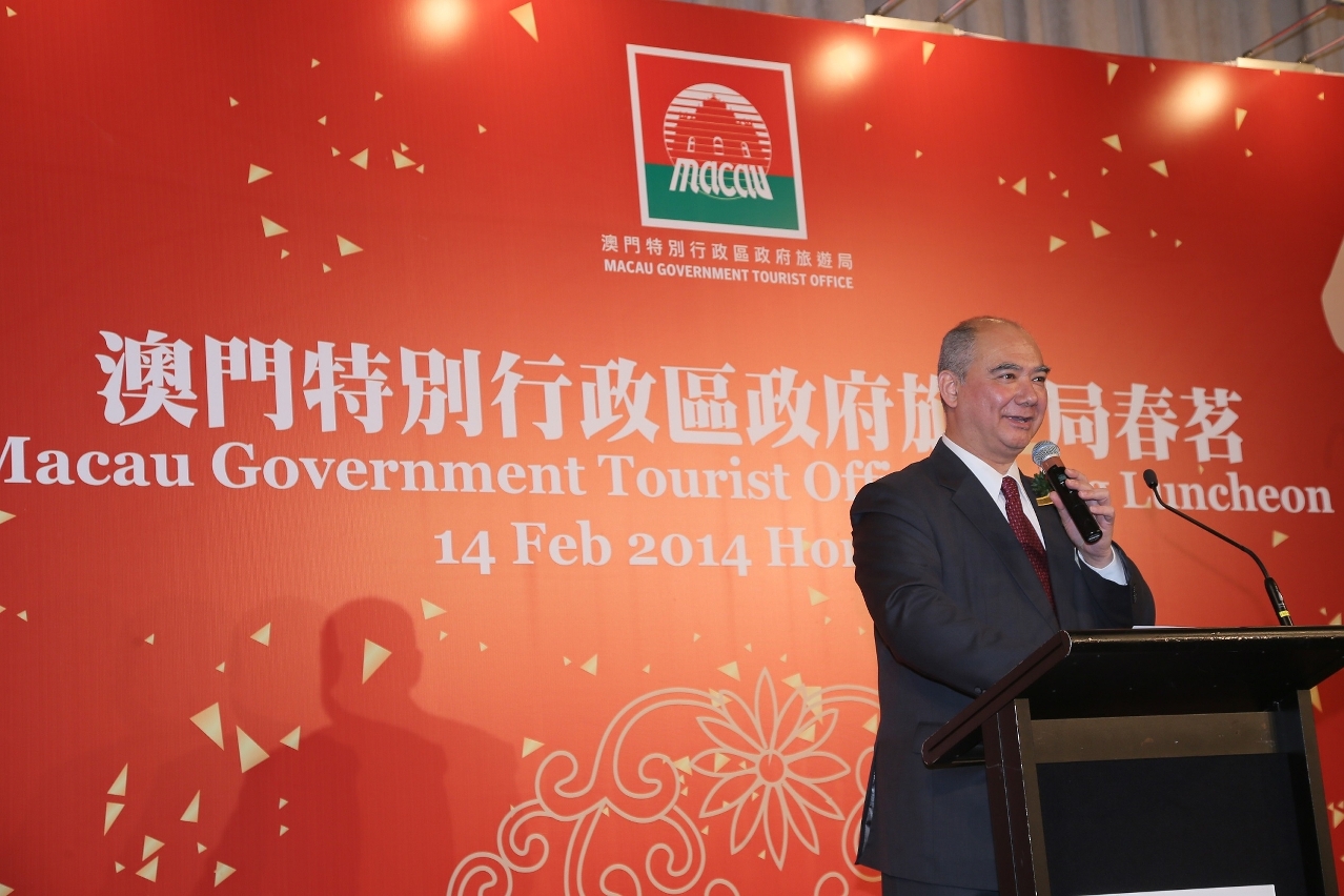 MGTO Deputy Director Pires delivers a speech at the Luncheon