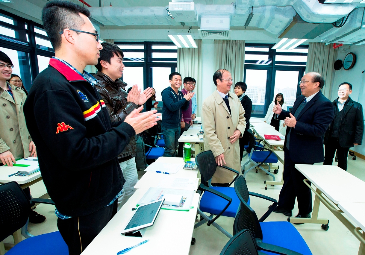The first class on the new campus