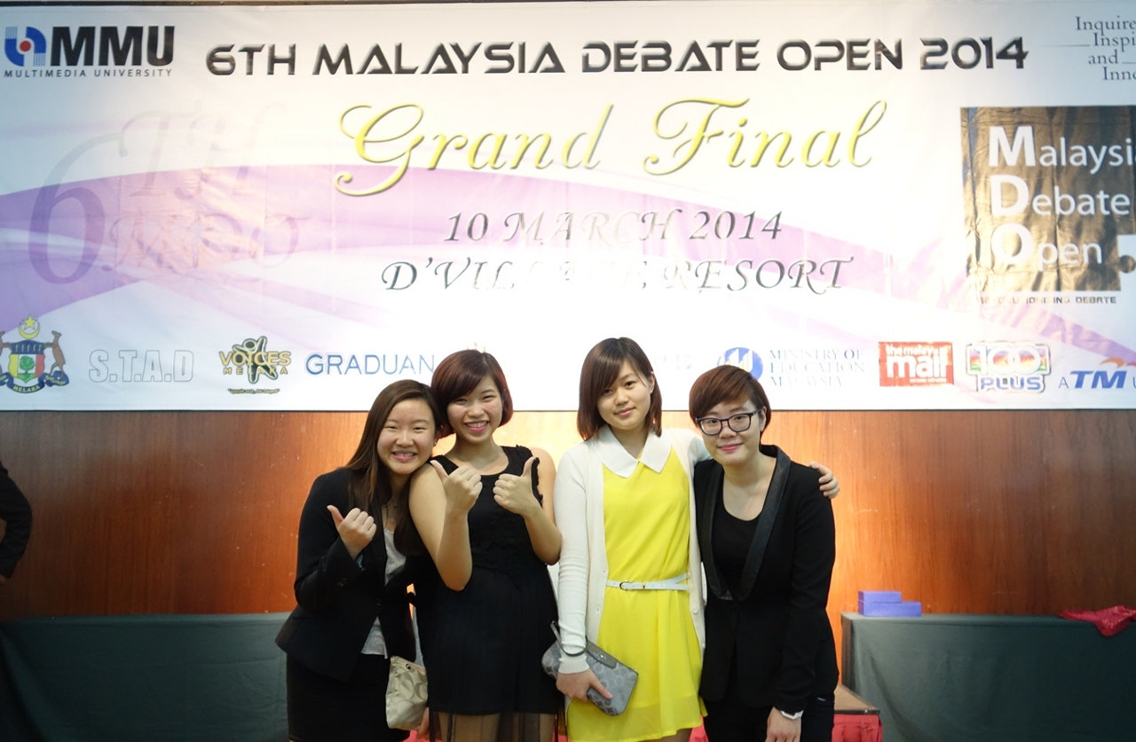 UM’s English Debating Team wins championship at the 6th Malaysia Debate Open 2014