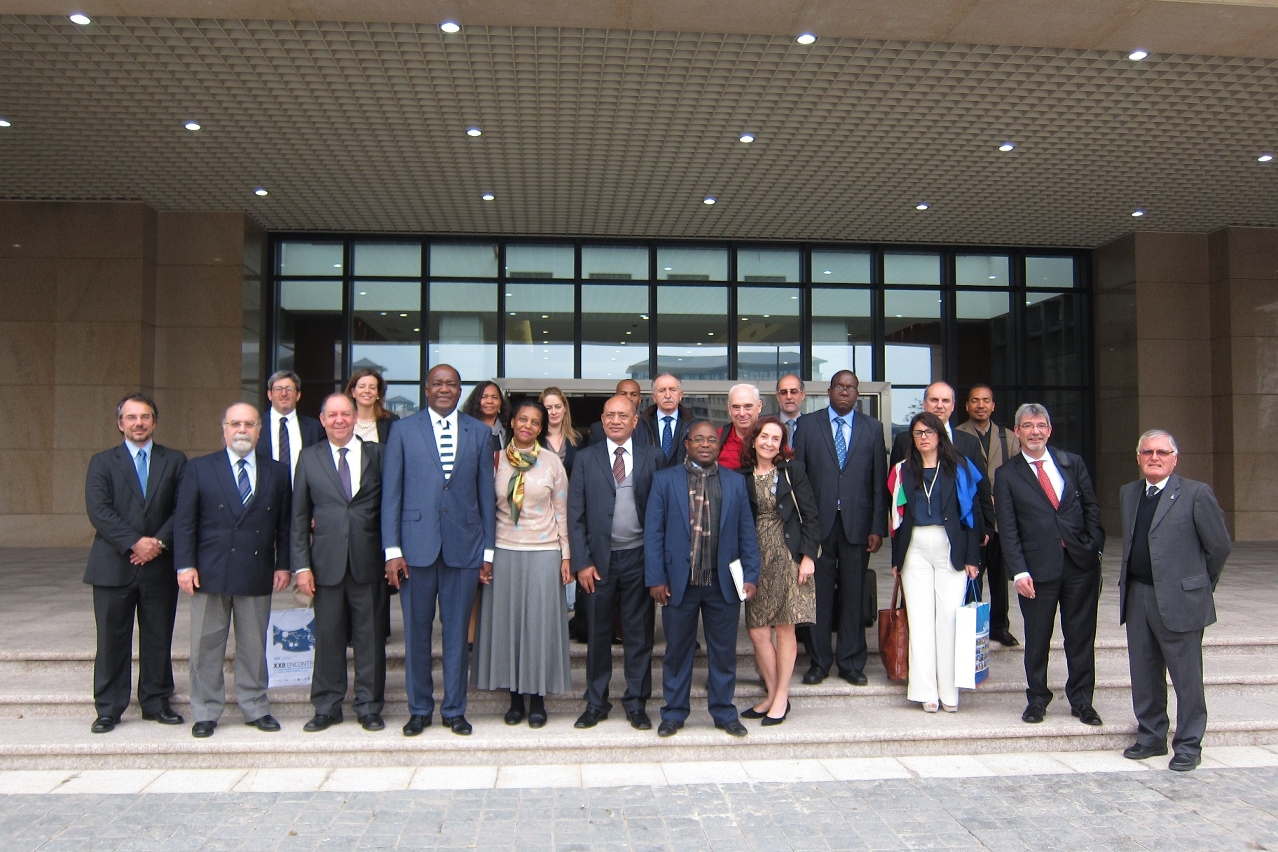 AULP board members on the new campus