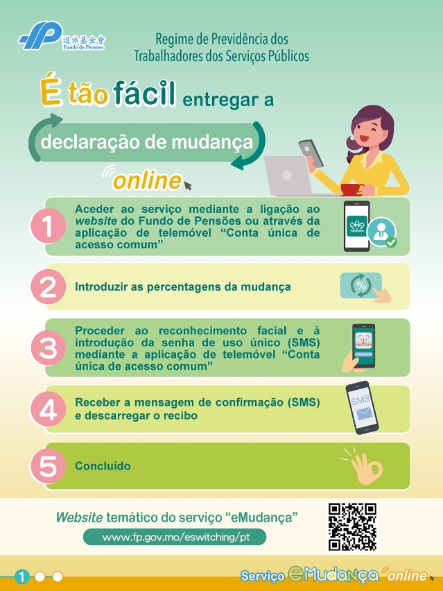 Regime de Previdência dos Trabalhadores dos Serviços Públicos -  Promoção, a título experimental, do serviço “eMudança” online