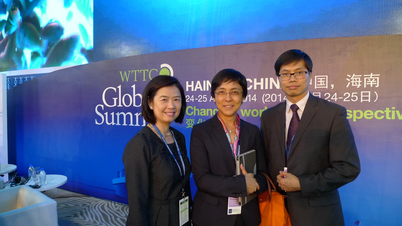 Senna Fernandes attends WTTC Global Summit 2014 along with other delegates