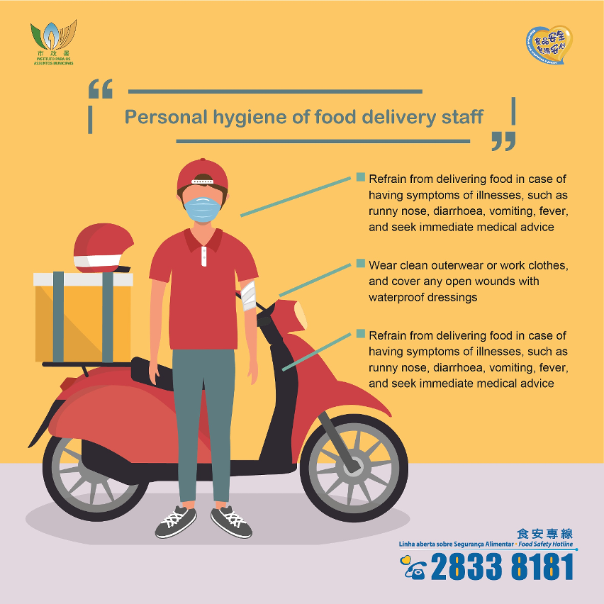 food safety precautions for food delivery service