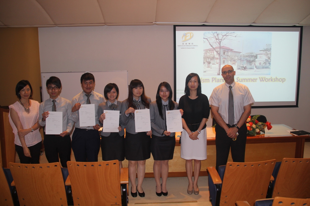 Students were given a certificate after the research presentation