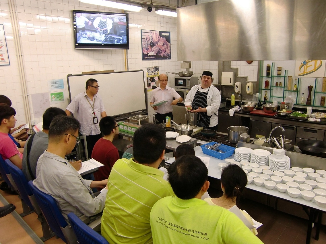 Mexican Chef Juan Miguel Prada demonstrating Mexican recipes