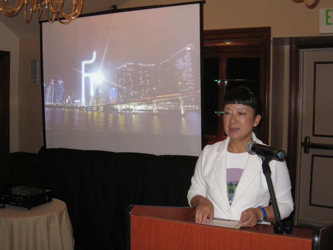 PIM’s Executive Director Irene V.K. Lau gives a speech at the promotional session