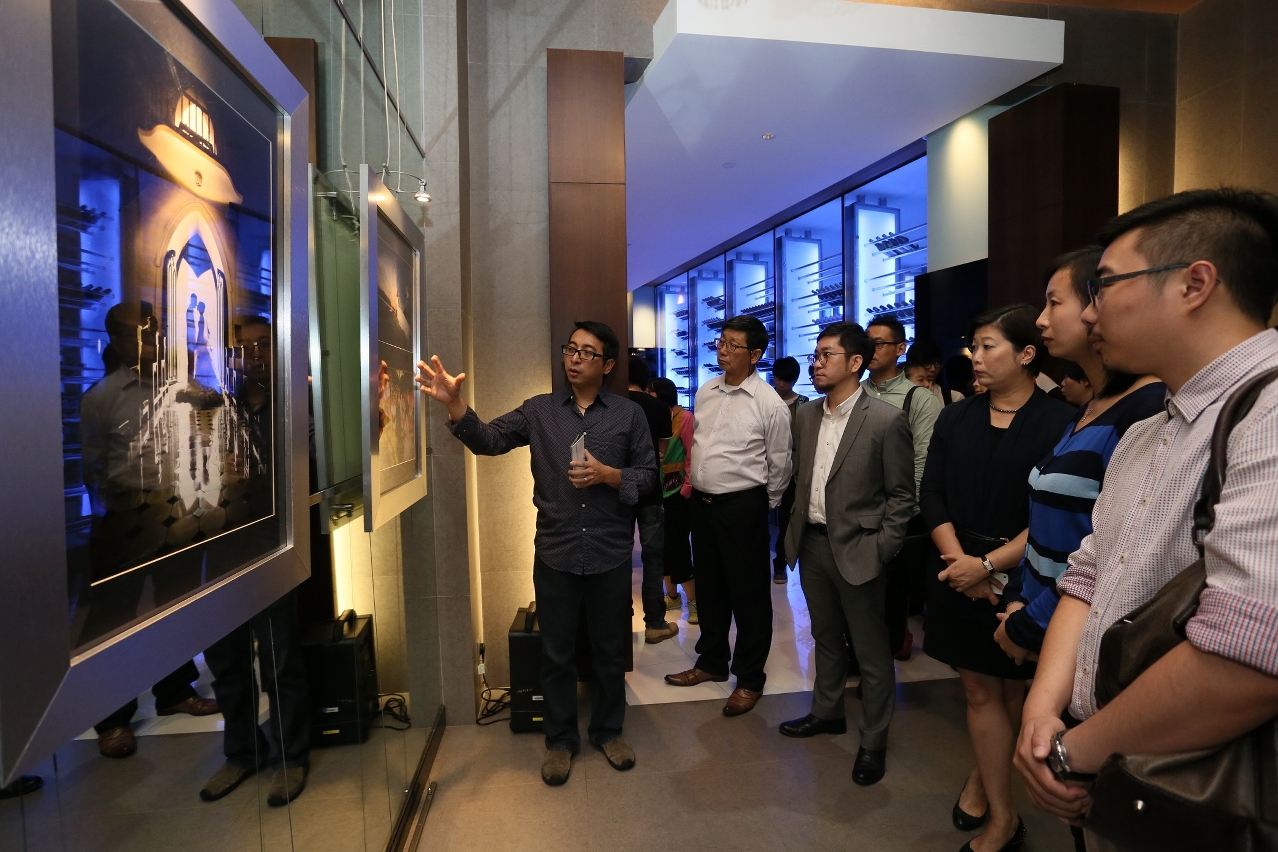 Guests appreciated the exhibiting photos