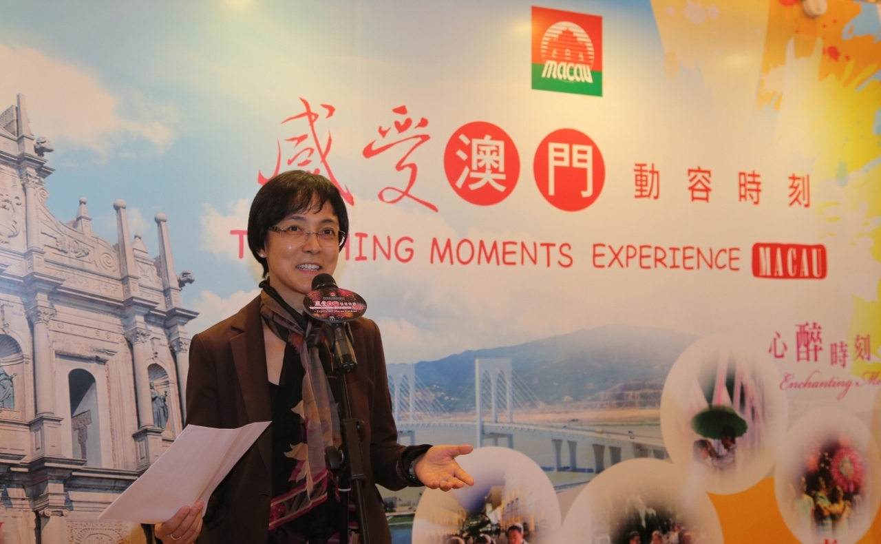 Maria Helena de Senna Fernandes promotes Macau’s tourism products and events
