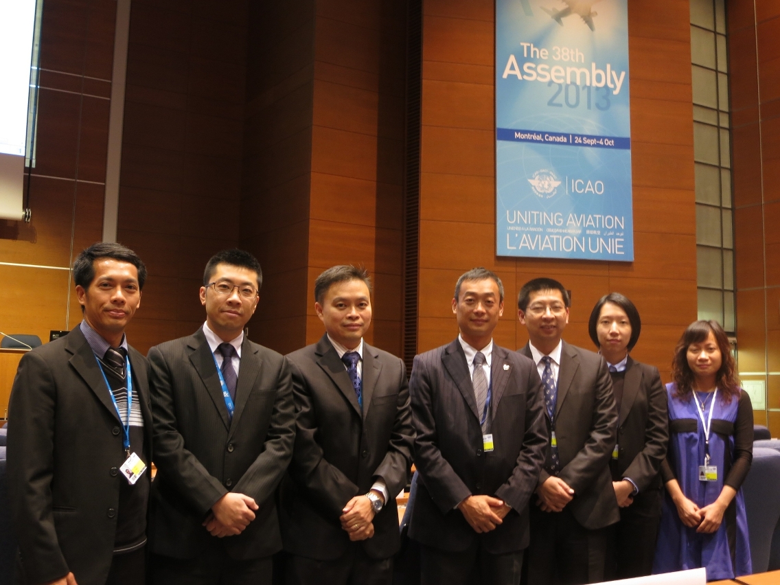 The Civil Aviation Authority of Macao SAR is now attending as member of the delegation of the People’s Republic of China in the 38th Session of the International Civil Aviation Organization (ICAO) Assembly, where representatives from aeronautical authorities from worldwide and major international and industry organizations gather together to discuss issues relating to the future development of the global air transport systems.