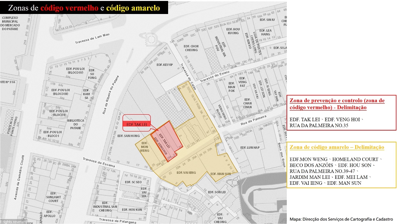 Centro de Coordenação de Contingência activa Plano de prevenção e controlo com mais precisão contra a epidemia, baseado em zonas e níveis, aplicando medidas de confinamento, gestão e controlo nas áreas residenciais do caso confirmado