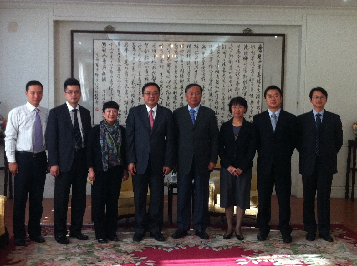 The delegation visited Mr. Wan Jifei, Chairman of the China Council for the Promotion of International Trade (CCPIT)