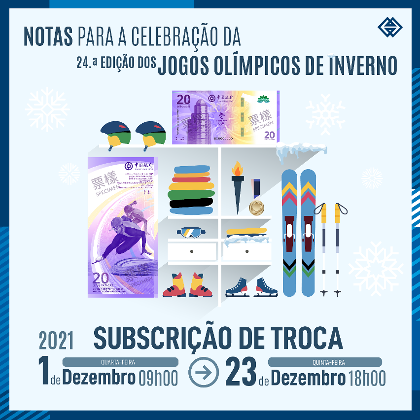 ubscrição de notas para a celebração da 24ª Edição dos Jogos Olímpicos de Inverno iniciar-se-á a partir da próxima Quarta-feira