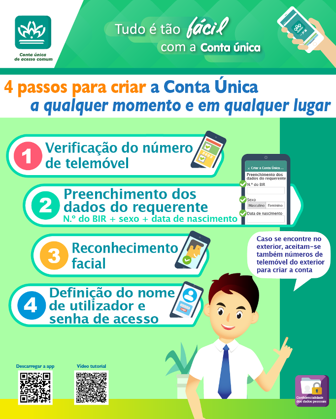 4 passos para criar a conta única a qualquer momento e em qualquer lugar