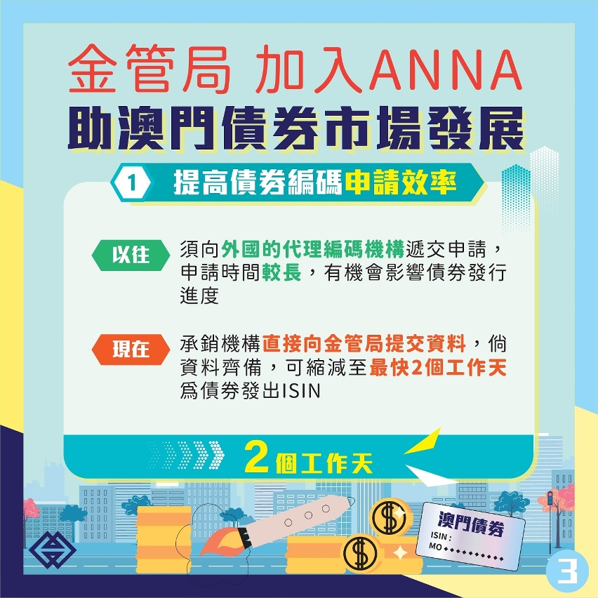 金管局可為在澳發行的債券編配國際證券識別碼