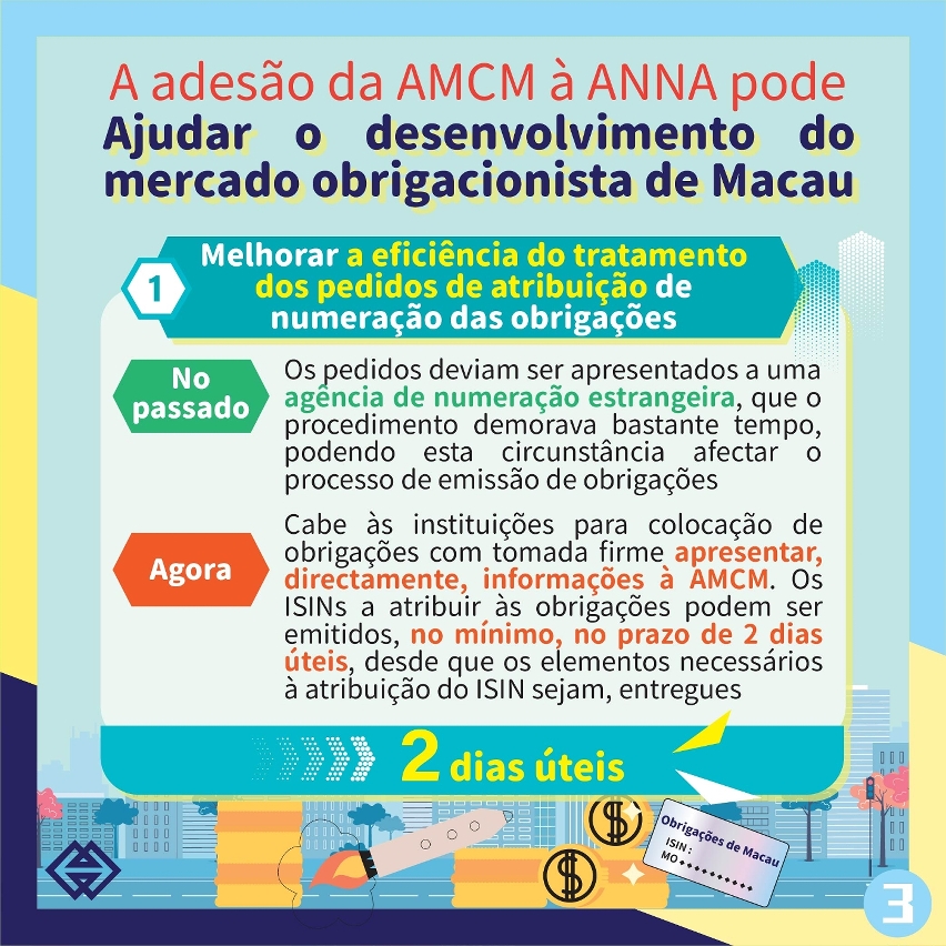 A AMCM pode atribuir o “Número Internacional de Identificação dos Títulos (ISIN)” às obrigações emitidas em Macau