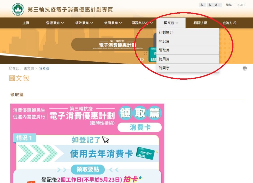 “專題網頁”圖文包專區
