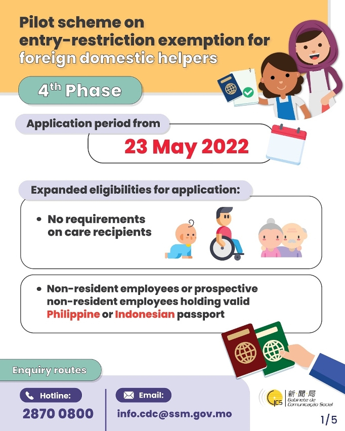 [infographic]Pilot scheme on entry-restriction exemption for foreign domestic helpers (4th phase)