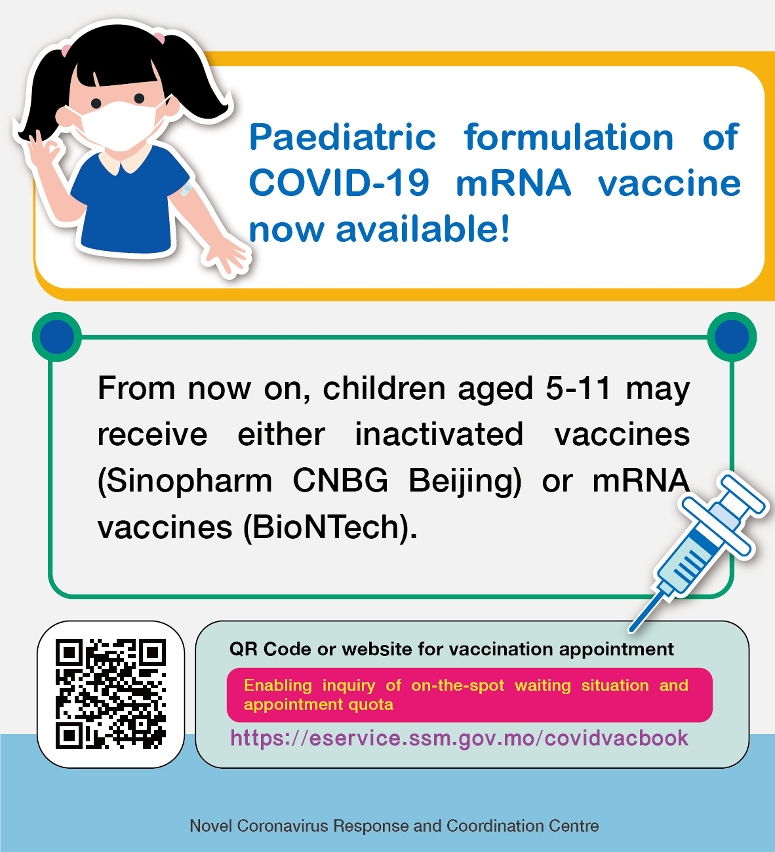 Paediatric formulation of COVID-19 mRNA vaccine now available!