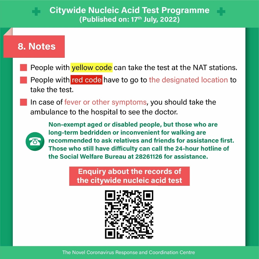 (8) The 11th round of Citywide Nucleic Acid Testing Programme
