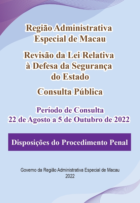 Disposições do Procedimento Penal - Infografia 01
