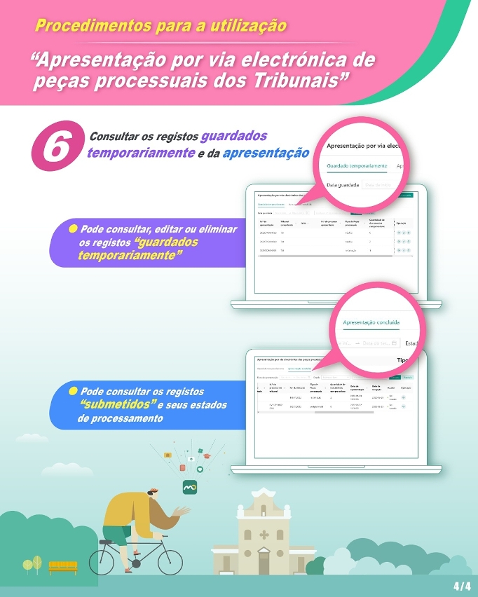 Apresentação por via electrónica das peças processuais dos tribunais - 4