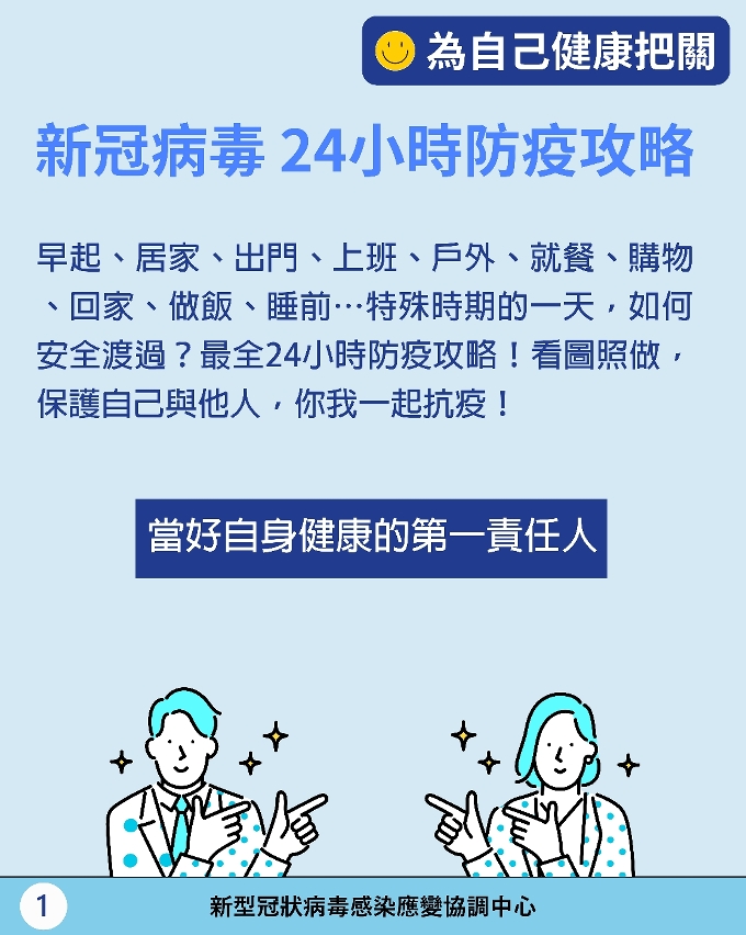 新冠病毒24小時防疫攻略 1