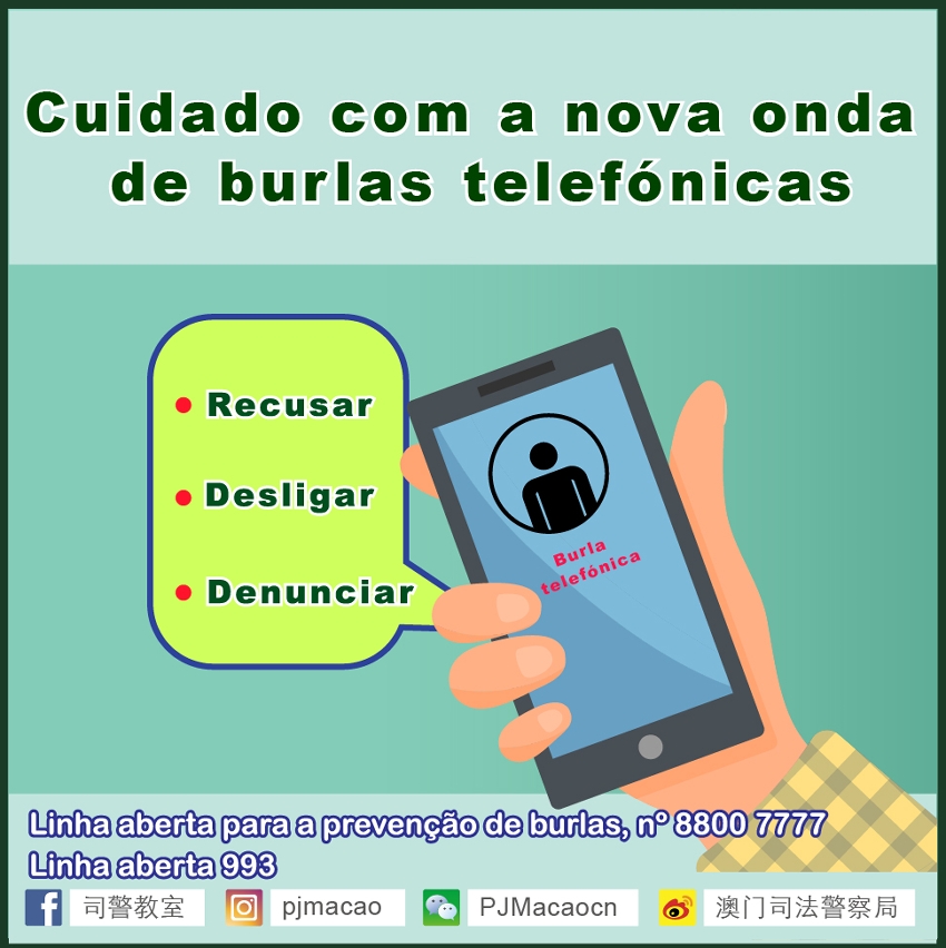Alerta à população para uma nova onda de burlas telefónicas