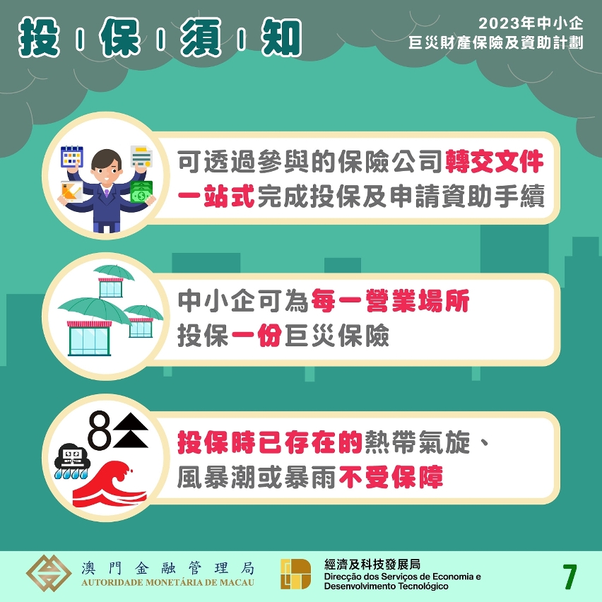 2023年中小企巨災財產保險及資助計劃
