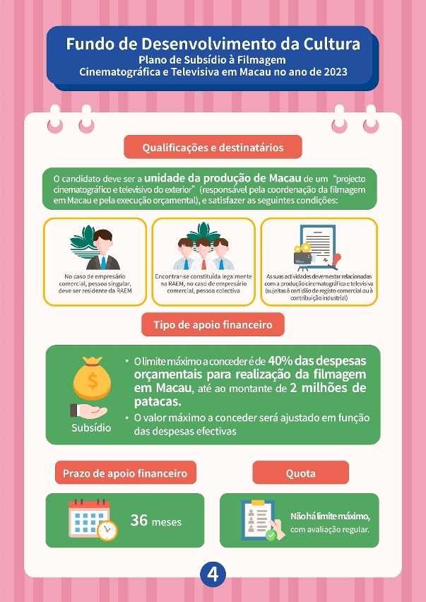 “plano de subsídio à filmagem cinematográfica e televisiva em macau” (4)