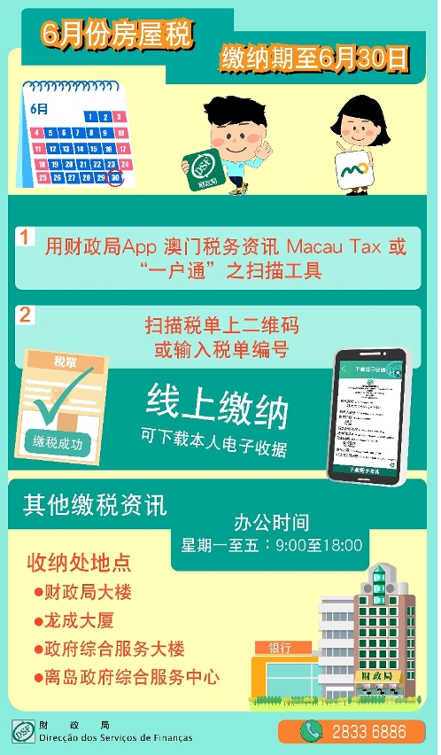 6月份房屋稅繳納期至30日_簡
