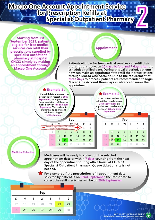 Macao One Account Appointment Service for Prescription Refills at Specialist Outpatient Pharmacy_2