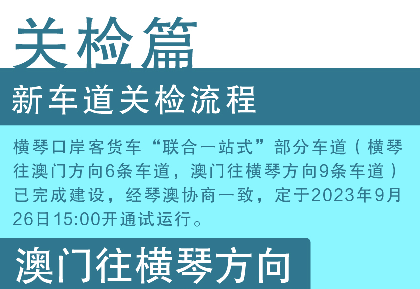 【关检篇】横琴口岸“联合一站式”车道