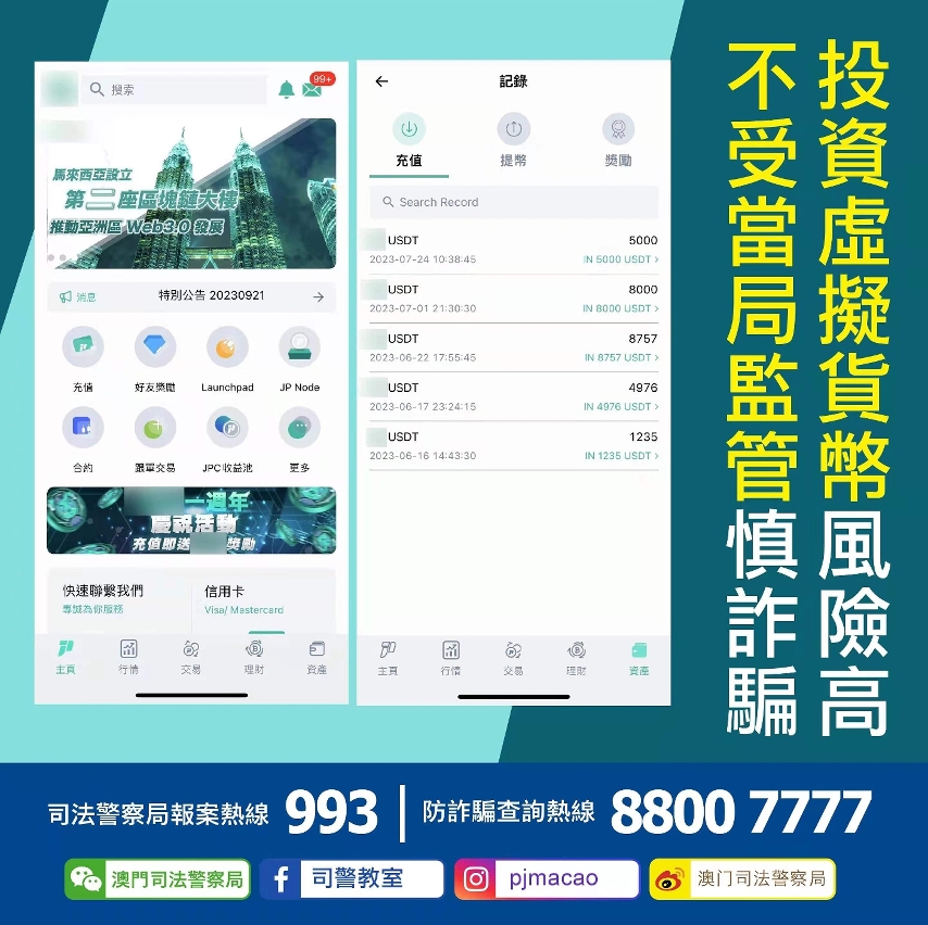 警投資虛擬貨幣風險高  不受當局監管慎詐騙