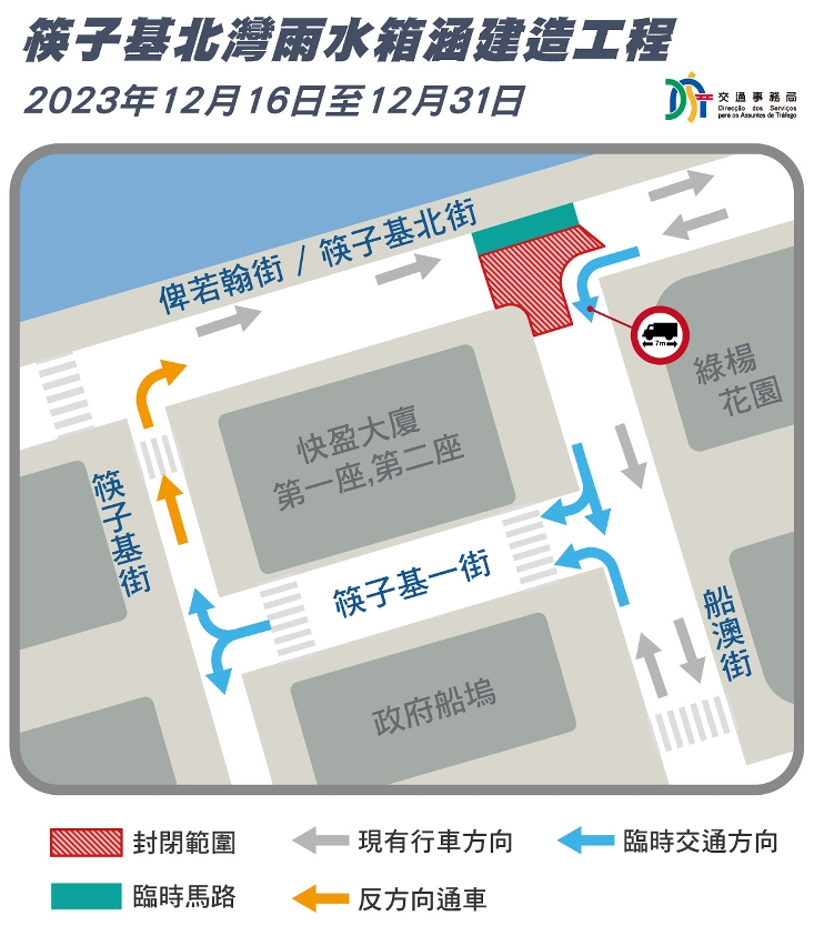 筷子基北灣下水道工程臨時交通安排示意圖二