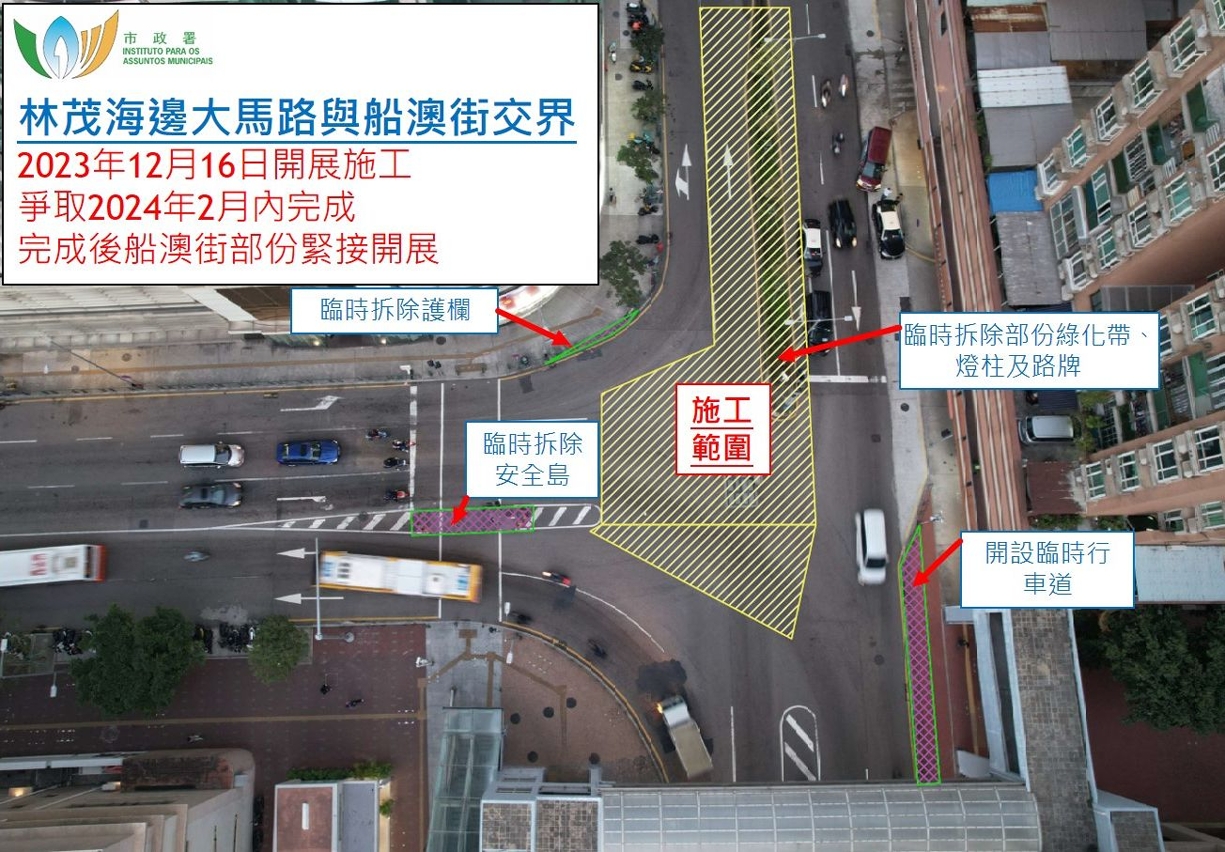 林茂海邊大馬路與船澳街交界箱涵渠工程